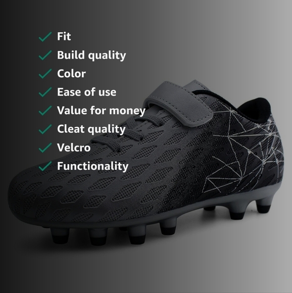 Boy/Girls Size 2 Soccer Cleats, silver/black, No Tie Closure - Picture 9 of 14